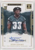 Rookie Autographs - Josh Adams #/10