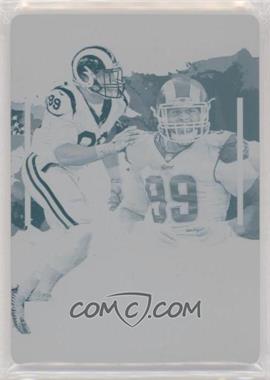 2018 Panini Impeccable - [Base] - Printing Plate Cyan #31 - Aaron Donald /1