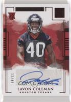 Rookie Autographs - Lavon Coleman #/49