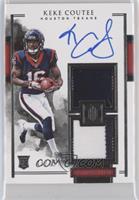 Elegance Rookie Helmet and Patch Autos - Keke Coutee #/75