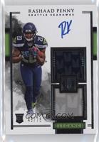 Elegance Rookie Helmet and Patch Autos - Rashaad Penny #/75