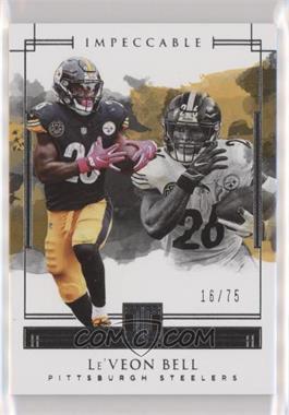 2018 Panini Impeccable - [Base] #35 - Le'Veon Bell /75