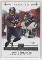 D'Onta Foreman #/75