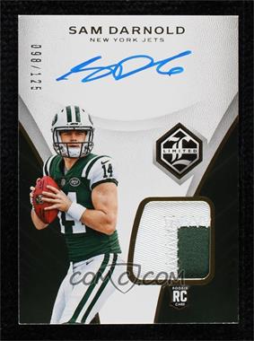 2018 Panini Limited - [Base] #102 - Rookie Patch Autograph - Sam Darnold /125