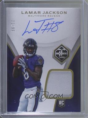 2018 Panini Limited - [Base] #130 - Rookie Patch Autograph - Lamar Jackson /99