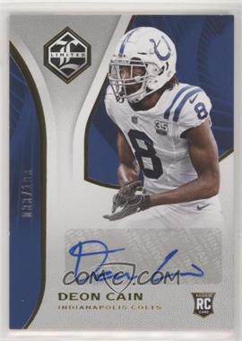 2018 Panini Limited - [Base] #187 - Rookie Autograph - Deon Cain /199
