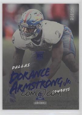 2018 Panini Luminance - [Base] - Blue Luminance #134 - Rookie - Dorance Armstrong Jr. /99