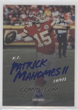 2018 Panini Luminance - [Base] - Blue Luminance #91 - Patrick Mahomes II /99