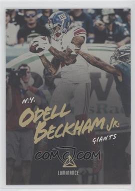 2018 Panini Luminance - [Base] - Gold Luminance #49 - Odell Beckham Jr.