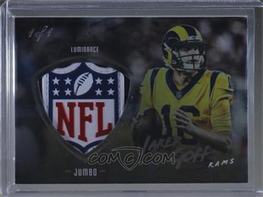 2018 Panini Luminance - Jumbo - Gun Metal Premium #22 - Jared Goff /1