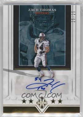 2018 Panini Majestic - Majestic Signatures Tier 2 #ST2-ZT - Zach Thomas /25