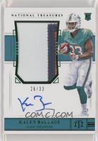 Rookie Patch Autograph - Kalen Ballage #/33