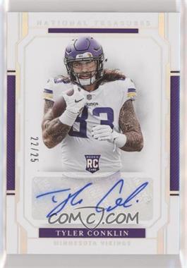 2018 Panini National Treasures - [Base] - Holo Silver #148 - Rookie Signatures - Tyler Conklin /25