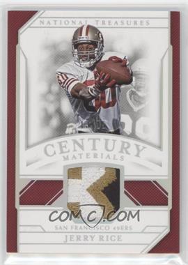 2018 Panini National Treasures - Century Materials - Holo Silver #CM-JRI - Jerry Rice /25