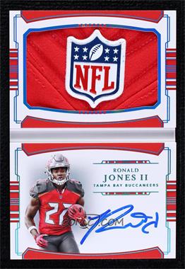 2018 Panini National Treasures - Rookie Jumbo Prime Signatures Vertical Booklet - NFL Shield #PSBV-RJ - Ronald Jones II /1