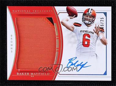 2018 Panini National Treasures - Rookie Material Signatures RPS - Holo Silver #RMS-BM - Baker Mayfield /25