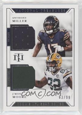 2018 Panini National Treasures - Rookie NFL Gear Combo Materials #GCM-38 - Anthony Miller, J'Mon Moore /99