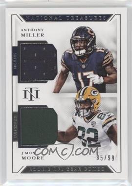 2018 Panini National Treasures - Rookie NFL Gear Combo Materials #GCM-38 - Anthony Miller, J'Mon Moore /99