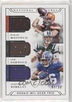 Baker Mayfield, Sam Darnold, Saquon Barkley #/99