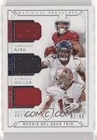 Christian Kirk, Anthony Miller, Dante Pettis #/99