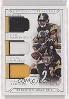 James Washington, Jaylen Samuels, Mason Rudolph #/99