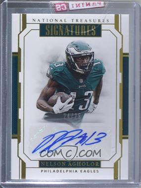2018 Panini National Treasures - Signatures - Gold #S-NA - Nelson Agholor /25 [Uncirculated]