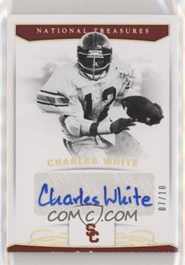 2018 Panini National Treasures Collegiate - [Base] - Gold #54 - Signatures - Charles White /10