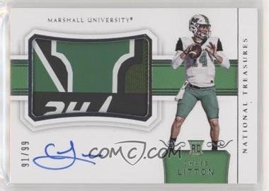 2018 Panini National Treasures Collegiate - [Base] #149 - College Materials Signatures - Chase Litton /99