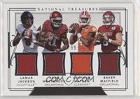 Baker Mayfield, Dede Westbrook, Lamar Jackson, Deshaun Watson #/99