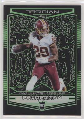 2018 Panini Obsidian - [Base] - Electric Etch Green #138 - Cam Sims /25