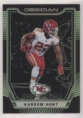 2018 Panini Obsidian - [Base] - Electric Etch Green #28 - Kareem Hunt /25