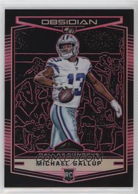 2018 Panini Obsidian - [Base] - Electric Etch Purple #127 - Michael Gallup /75