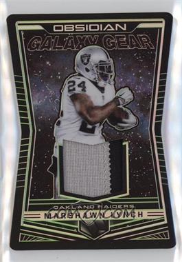 2018 Panini Obsidian - Galaxy Gear Relics - Electric Etch Green #GG-23 - Marshawn Lynch /25