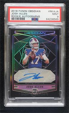 2018 Panini Obsidian - Rookie Autographs #RKA-JA.3 - Josh Allen /75 [PSA 9 MINT]