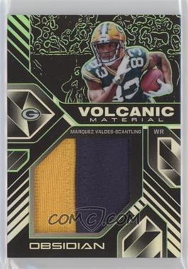 2018 Panini Obsidian - Volcanic Material Relics - Electric Etch Green #VM-30 - Marquez Valdes-Scantling /25