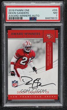 2018 Panini One - Award Winners #AWA-DS - Deion Sanders [PSA 7 NM]