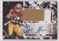 Rookie Jumbo Patch Autographs - Derrius Guice [EX to NM]