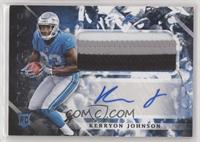 Rookie Jumbo Patch Autographs - Kerryon Johnson [EX to NM]