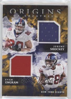 2018 Panini Origins - Origins of Greatness - Gold #OG-8 - Evan Engram, Jeremy Shockey /10