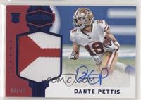 Rookie Patch Autographs - Dante Pettis #/50