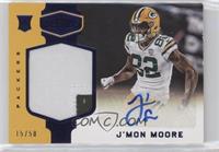 Rookie Patch Autographs - J'Mon Moore [EX to NM] #/50