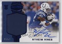 Rookie Patch Autographs - Nyheim Hines #/50