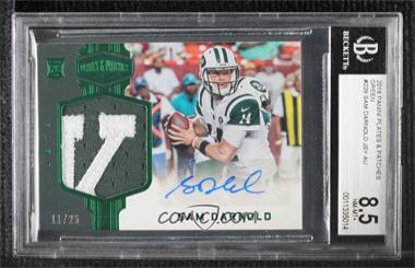 2018 Panini Plates & Patches - [Base] - Green #239 - Rookie Patch Autographs - Sam Darnold /25 [BGS 8.5 NM‑MT+]