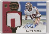 Rookie Patch Autographs - Dante Pettis #/99