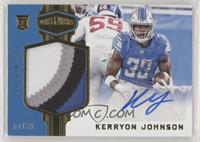 Rookie Patch Autographs - Kerryon Johnson #/99