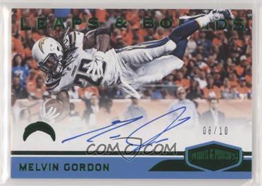 2018 Panini Plates & Patches - Leaps and Bounds - Green #LB-MG - Melvin Gordon III /10