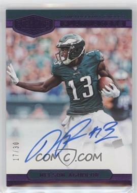 2018 Panini Plates & Patches - Playmakers - Purple #PM-NA - Nelson Agholor /30