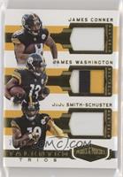 James Conner, James Washington, JuJu Smith-Schuster [Noted] #/99