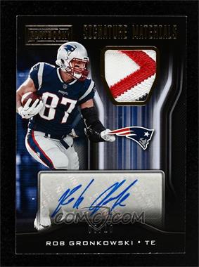 2018 Panini Playbook - Signature Materials - Prime #SM-RG - Rob Gronkowski /10