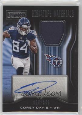 2018 Panini Playbook - Signature Materials #SM-CD - Corey Davis /149